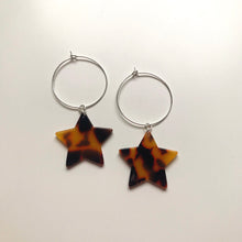 Load image into Gallery viewer, Traditional Tortoise Shell Star Earrings