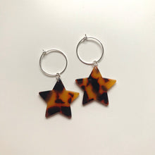 Load image into Gallery viewer, Traditional Tortoise Shell Star Earrings