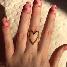 Load image into Gallery viewer, Large Heart Feature Stacking Ring