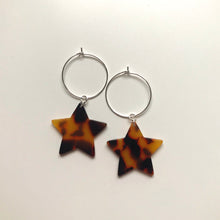 Load image into Gallery viewer, Traditional Tortoise Shell Star Earrings