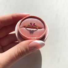 Load image into Gallery viewer, Double Baguette Art Deco Inspired Stacking Rings